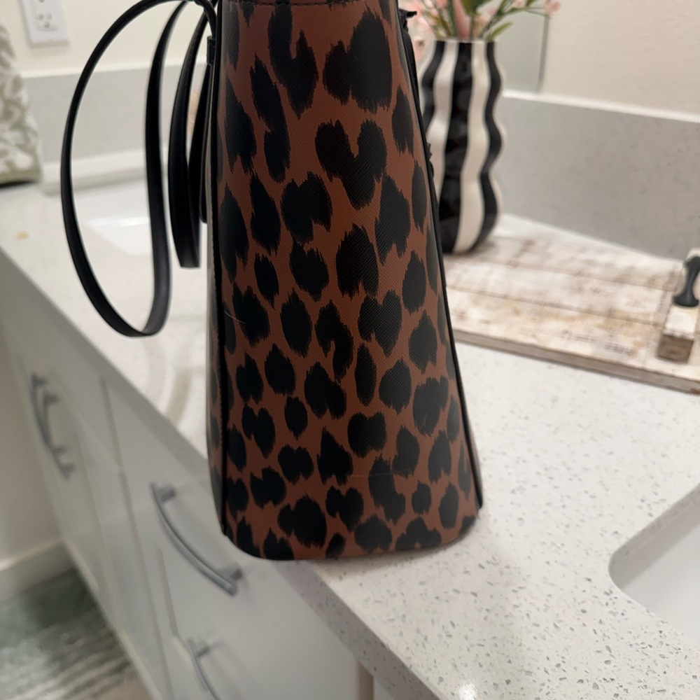 kate spade Leopard Print Tote - Brown and Black - Picture 3 of 9